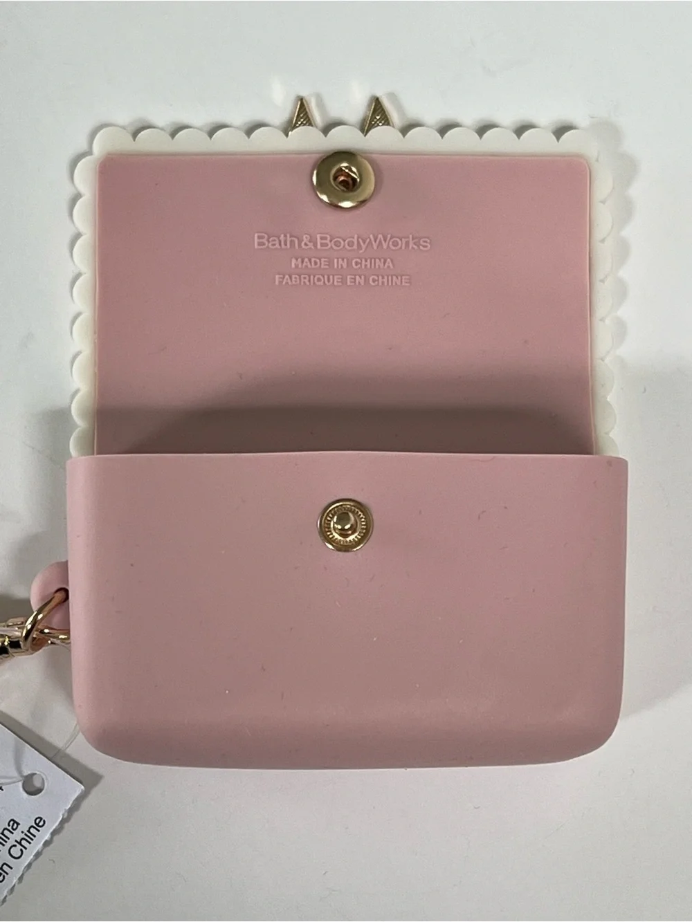 Bath & Body Works Pink Bow Sanitizer Holder NWT